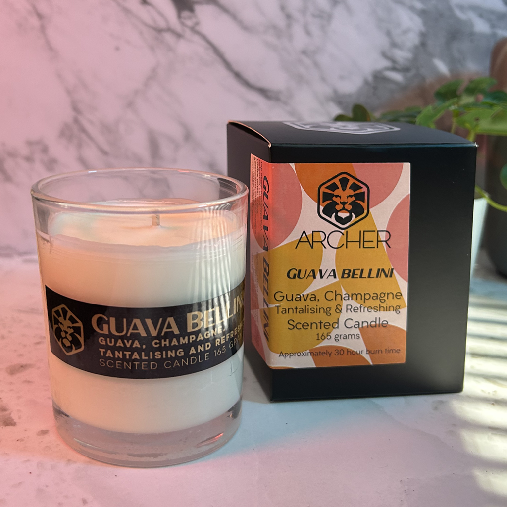 Guava Bellini - Hand Poured Soy Candle - 165 gram