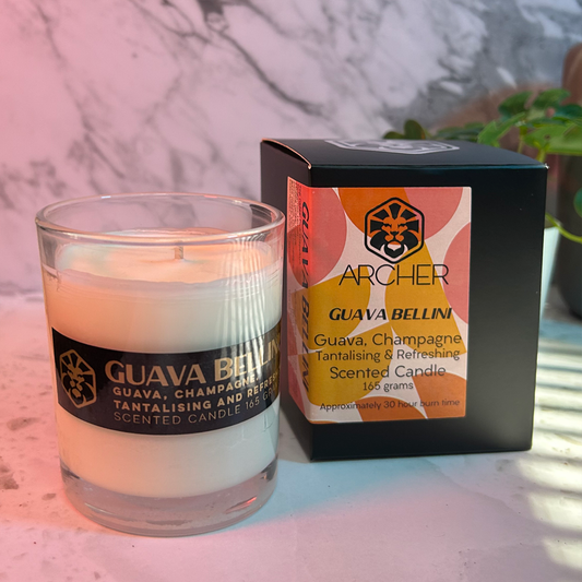 Guava Bellini - Hand Poured Soy Candle - 165 gram