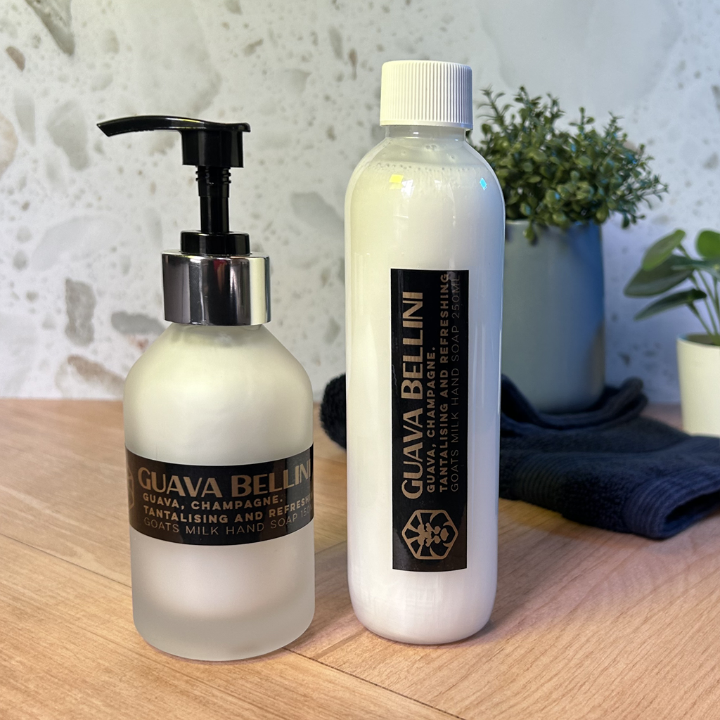 Guava Bellini - Goat’s Milk Hand Soap - 400ml (150ml & 250ml Refill Combo)