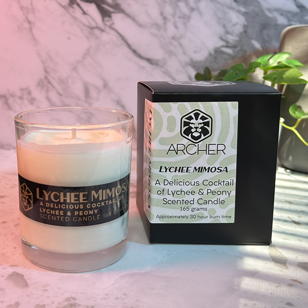 Lychee Mimosa - Hand Poured Soy Candle - 165 gram